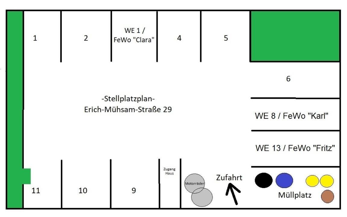 Premium Quartier Clara , Karl Und Fritz Auf Dem Kassberg Mit Eigenem Stellplatz Appartement *